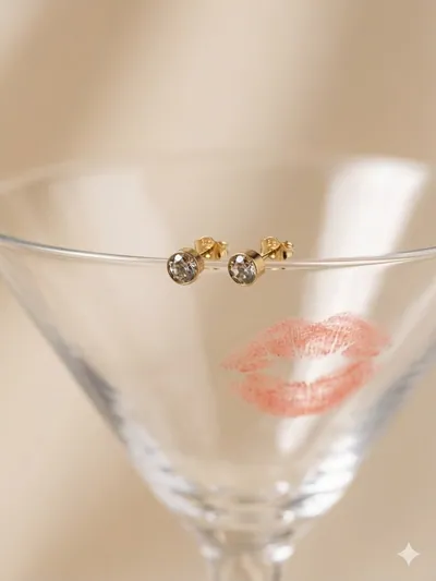 Diamond stud earring