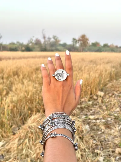 Karma pearl ring